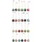 Hello Honey® 24 Pack 1" Round Hand-Painted Paper Mache Ball Ornaments